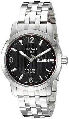 Tissot Men&#39;s T0144301105700 PRC 200 Black Dial Watch