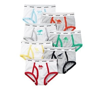 Carter&#39;s Boys&#39; 7 Pack Dinosaur Briefs 4T/5T