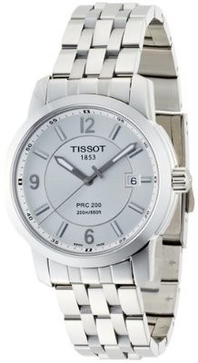 Tissot Men&#39;s T014.410.11.037.00 PRC 200 Silver Dial Stainless-Steel Bracelet Watch