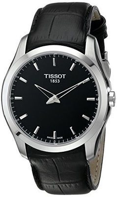 Tissot Men&#39;s T0354461605100 Couturier Analog Display Swiss Quartz Black Watch