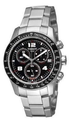 Tissot Men&#39;s T0394171105700 Tissot V8 Black Chronograph Dial Watch