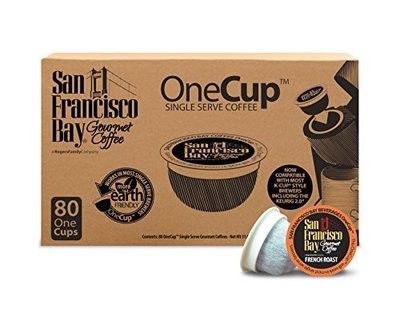 San Francisco Bay OneCup, French Roast, 80 Count- Single Serve Coffee, Compatible with Keurig K-cup Brewers