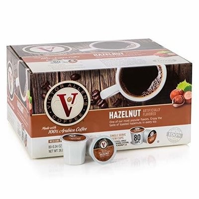Victor Allen&#39;s Coffee, Hazelnut, 80 Count (Compatible with 2.0 Keurig Brewers)