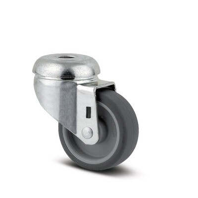 Grey Rubber Swivel Castor