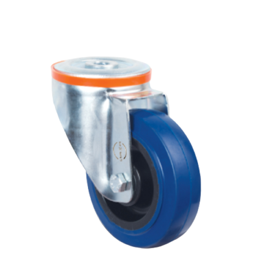 Blue Elastic Swivel Castor