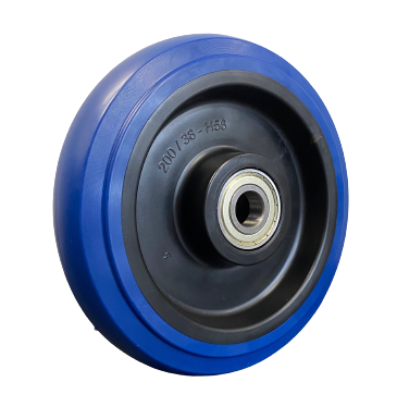 200mm Blue Elastic Rubber Wheel
