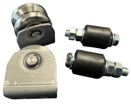 60mm Gate Wheel Kit (2 Wheel Assemblies plus 2 Guides) - V Profile