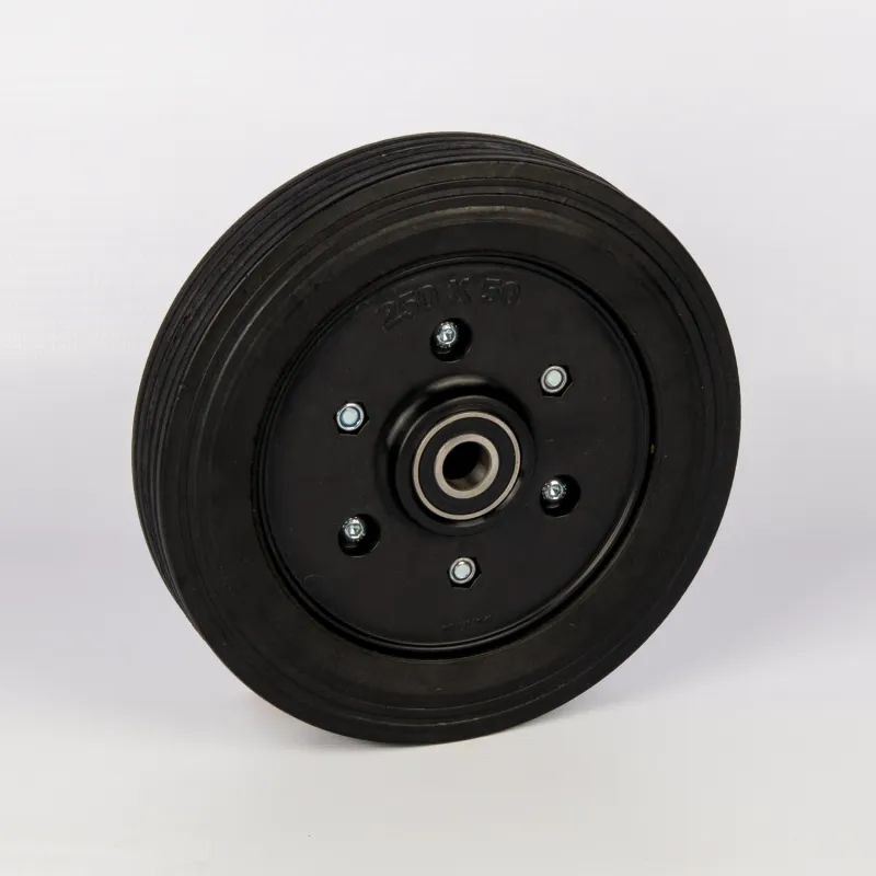 250mm Split rim Rubber Trolley Wheel