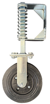 Rybro 200 mm Spring‑Loaded Gate Support Castor, 120 kg Load – Made in South Africa Rybro 200 mm Spring‑Loaded Gate Support Castor, 120 kg Load – Made in South Africa