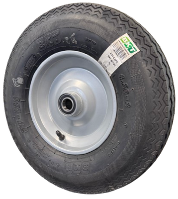 4.80/4.00-8 Wheelbarrow Wheel – Steel Rim Tubeless Tyre