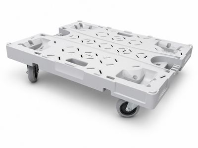 300kg Plastic Platform Dolly Trolley – Heavy Duty Castor Wheels