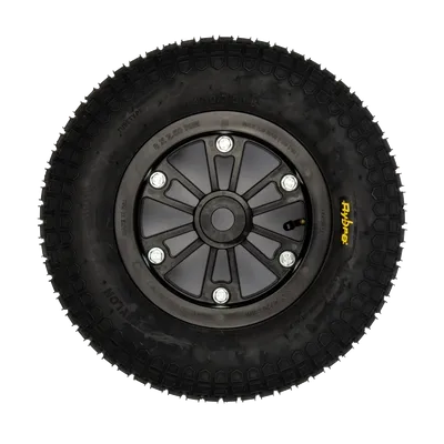 400mm Pneumatic Wheel – 6 Ply Wheelbarrow Tyre – Split Polymer Rim – Plain Bore Hub – 200kg Load