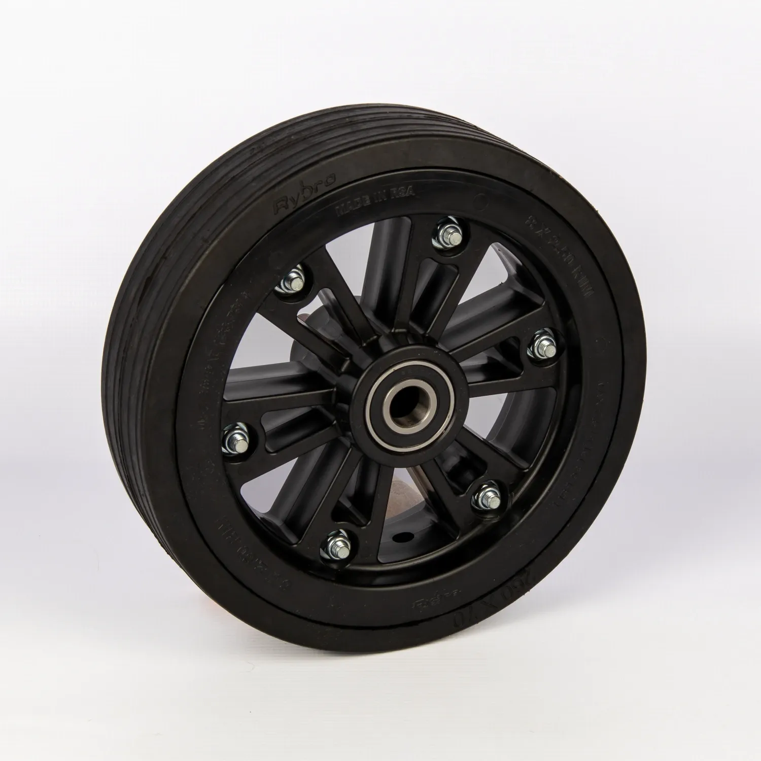 260mm Solid Rubber Wheel – Puncture Proof Trolley Wheel