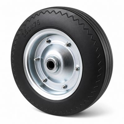 350mm Rubber Wheelbarrow Wheel – Steel Rim Heavy Duty
