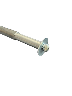 20mm Trolley Axle Mild Steel – For 20mm Bearings, 80mm Hub – Machined Ends &amp; Threaded Retainer – Various Lengths