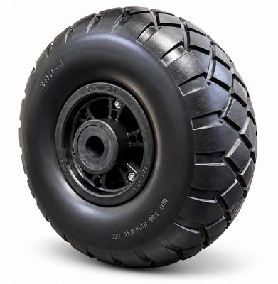 260mm x 85mm Puncture Proof Pneumatic Style Wheel – 3.00-4 – Foam PU tyre - Plain Bore