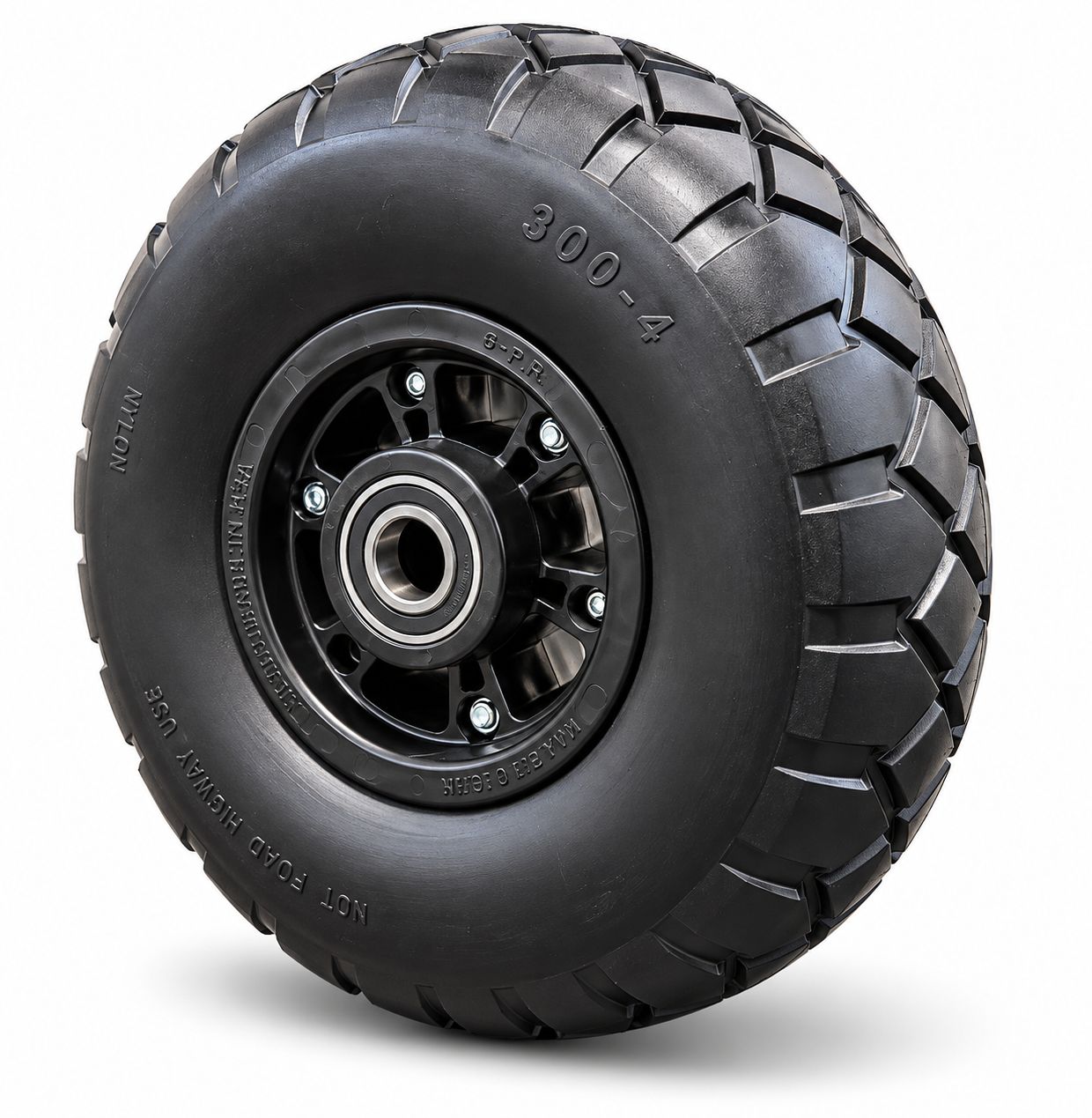 260mm x 85mm Puncture Proof Pneumatic Style Wheel – 3.00-4 – Foam PU tyre