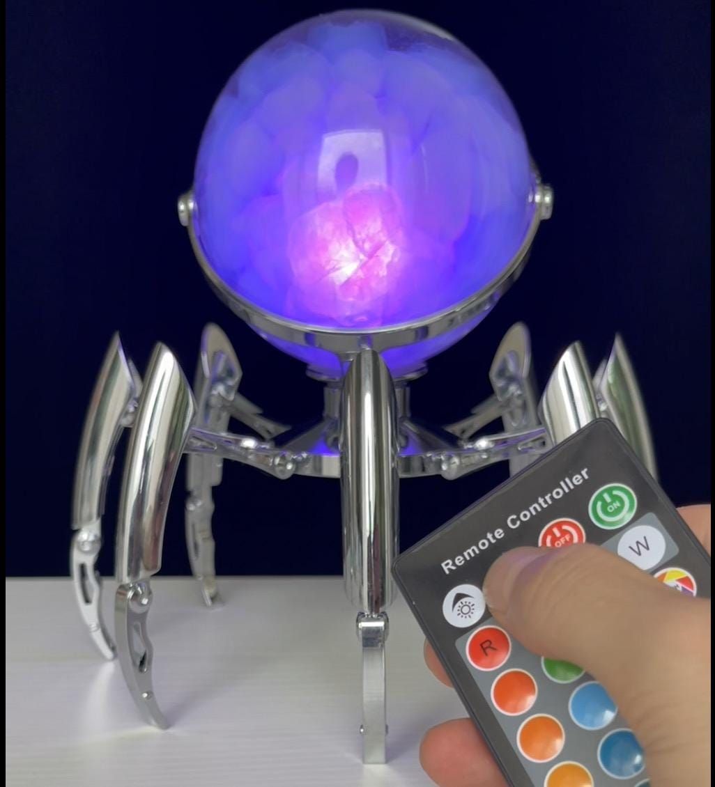 Silver Metal Aerogel Lamp: Light Up with the World__ Lightest Solid
