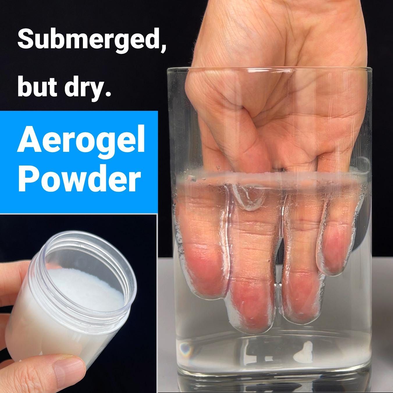 Aerogel Powder __ Superhydrophobic, Water Repellent, Lightweight Nano Material (STEM)