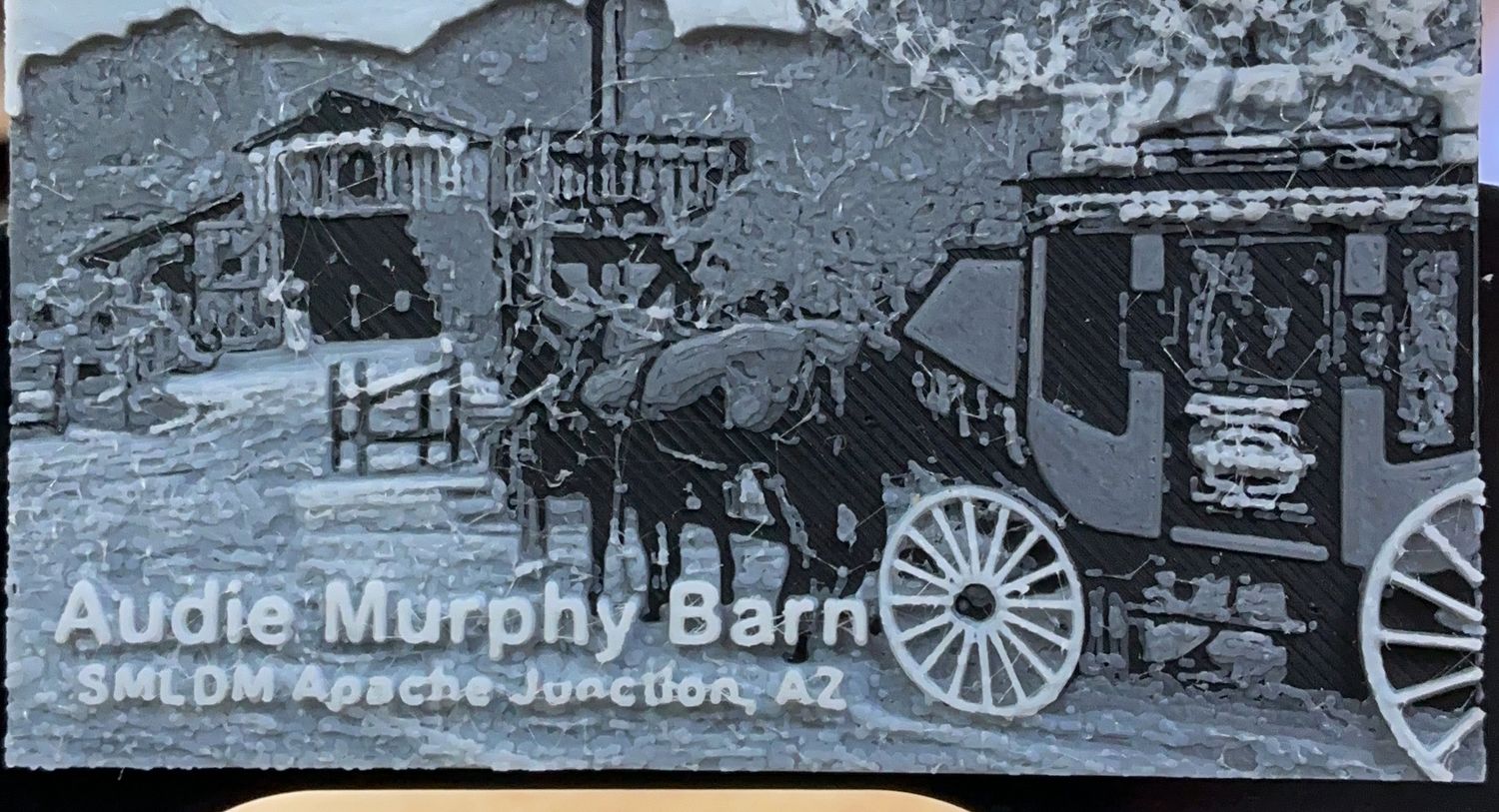 AUDIE MURPHY BARN - 3D   2X3.5