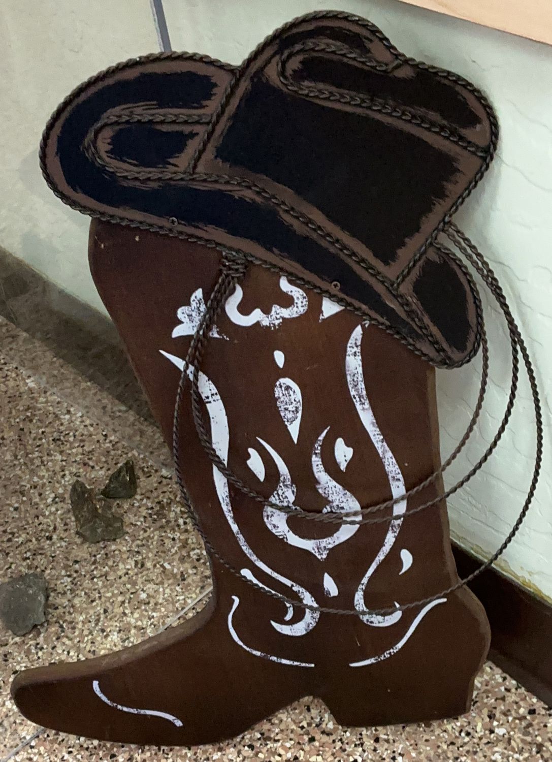 COWBOY BOOT WALL DECOR