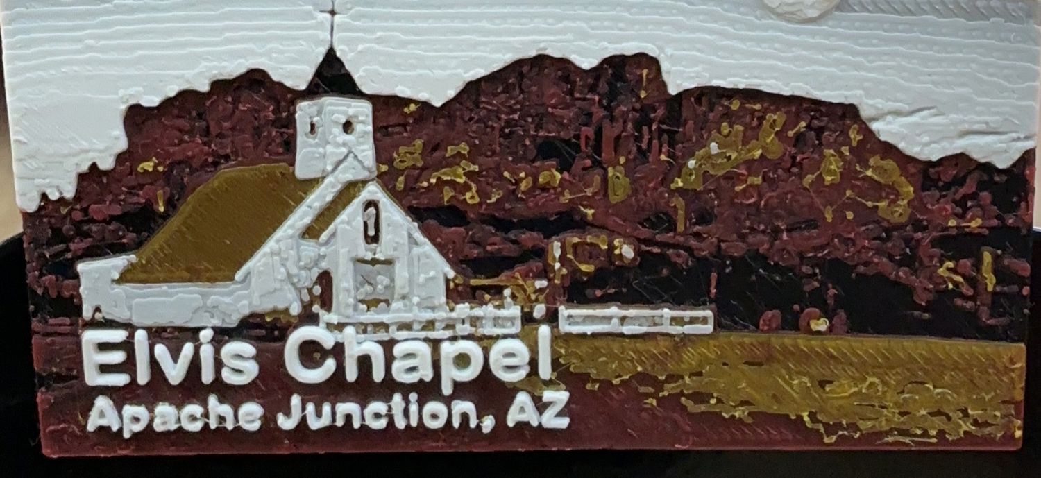 ELVIS CHAPEL - 3D  2X3.5 MAG