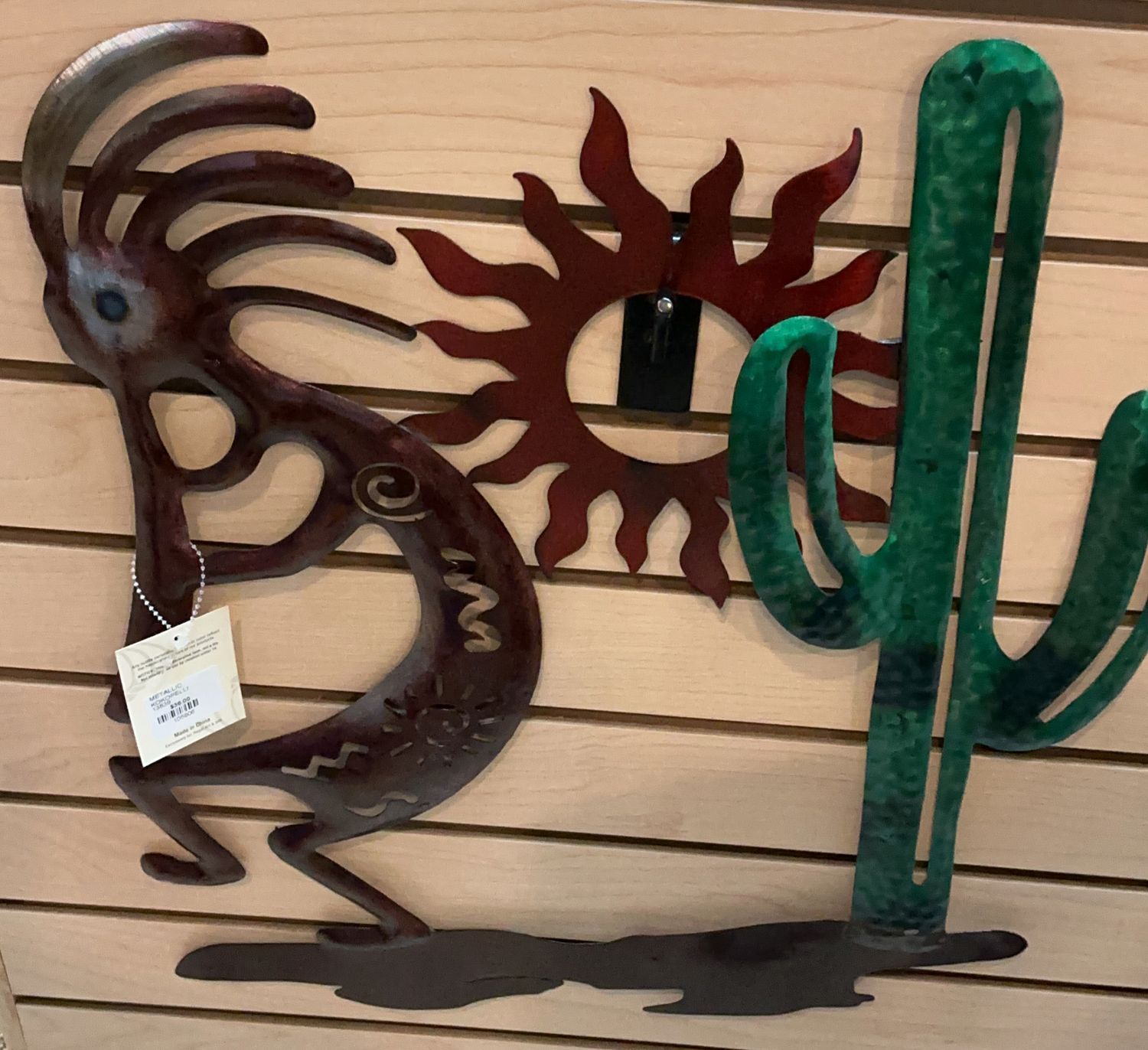 METALLIC KOKOPELLI WALL DECOR