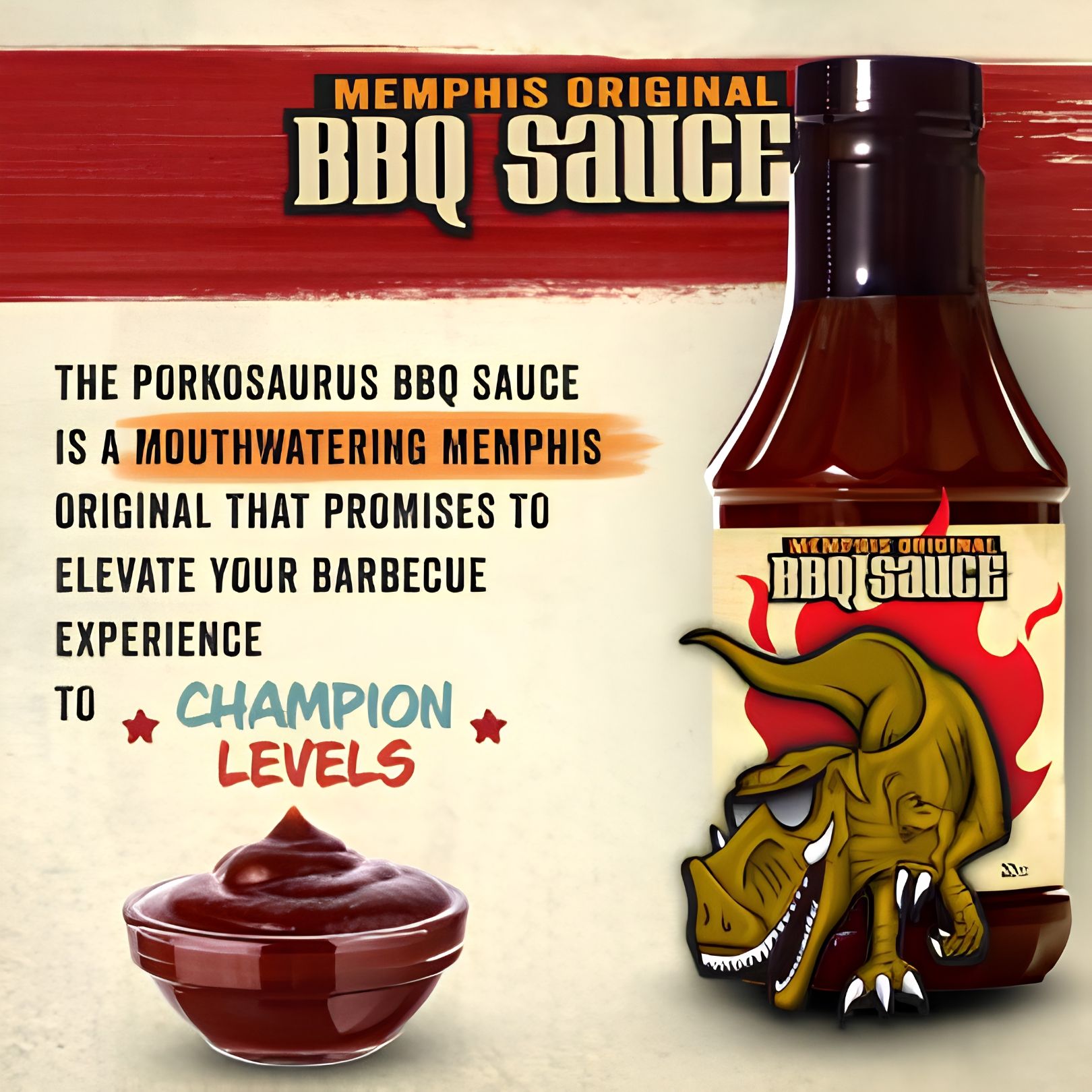 Porkosaurus Memphis BBQ Sauce