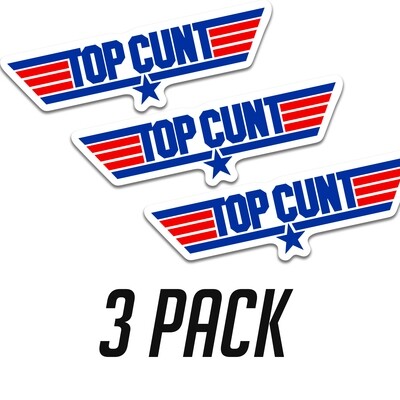 Top C#NT Sticker 3 Pack