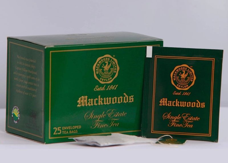 MACKWOODS SINGLE ESTATE, UNBLENDED, ENGLISH BREAKFAST 25 ENVELOPED BLACK TEA BAG CARTONS