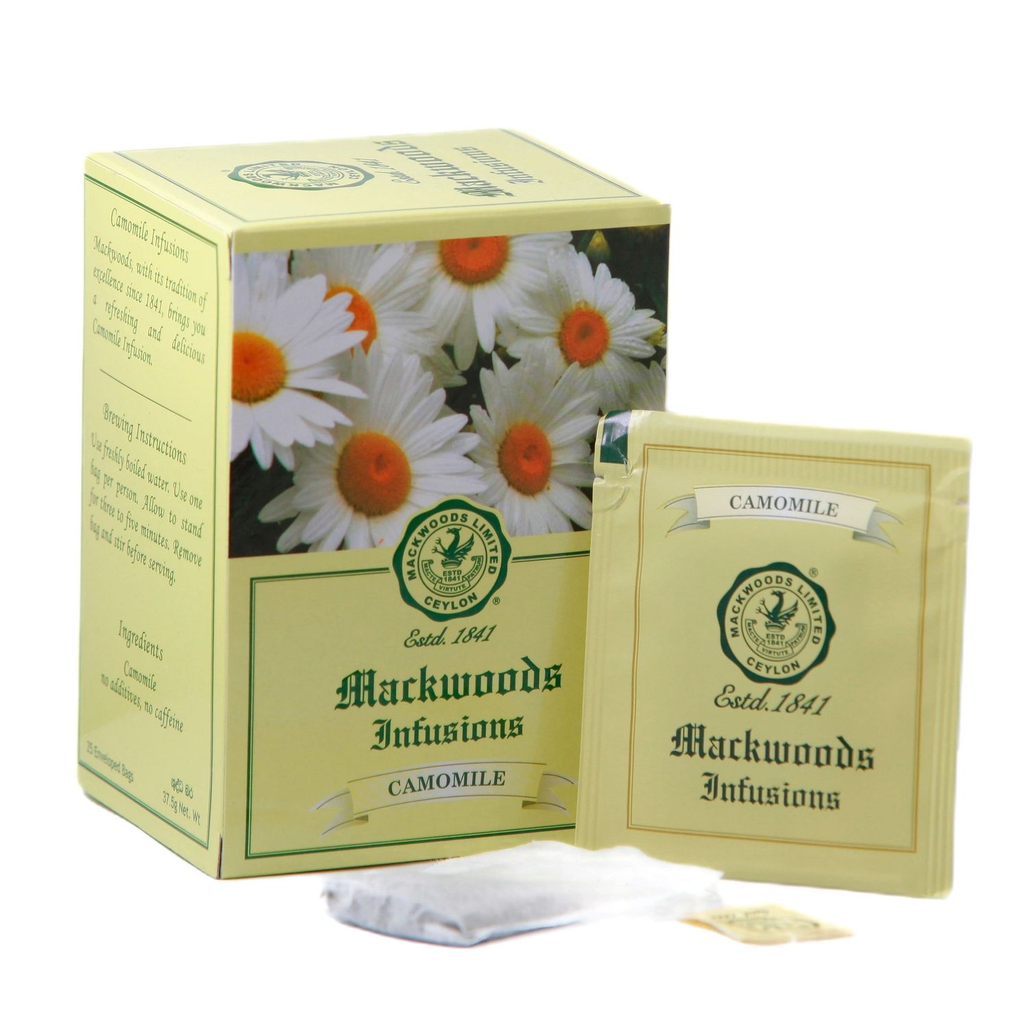 CAMOMILE HERBAL INFUSION IN 25 ENVELOPED TEA BAGS - 37.5g