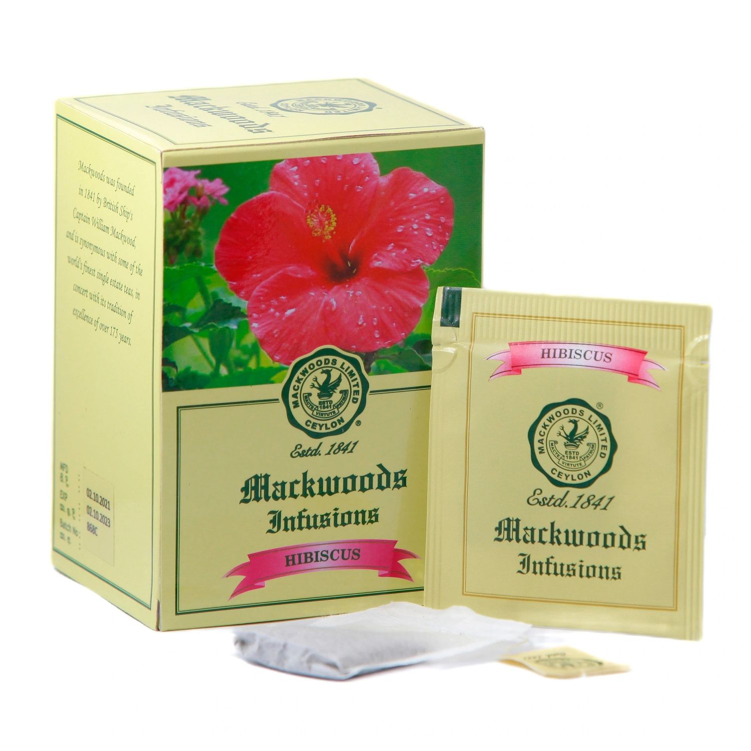 HIBISCUS HERBAL INFUSION IN 25 ENVELOPED TEA BAGS - 37.5g HIBISCUS HERBAL INFUSION IN 25 ENVELOPED TEA BAGS - 37.5g