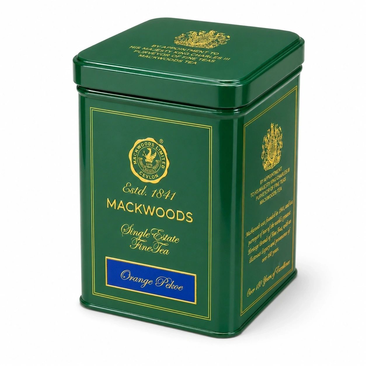 MACKWOODS SINGLE ESTATE, LOOSE LEAF, ORANGE PEKOE CANISTER - 100g MACKWOODS SINGLE ESTATE, LOOSE LEAF, ORANGE PEKOE CANISTER - 100g