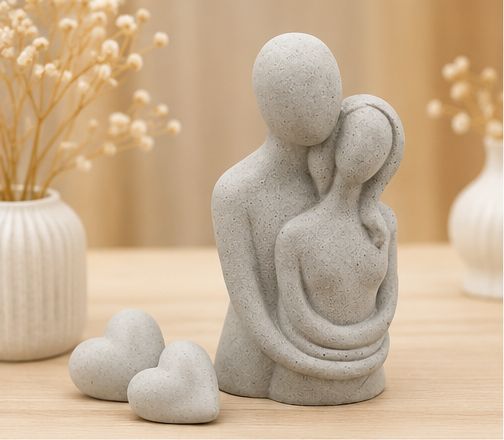 Paarfigur aus Beton | handgefertigte Skulptur