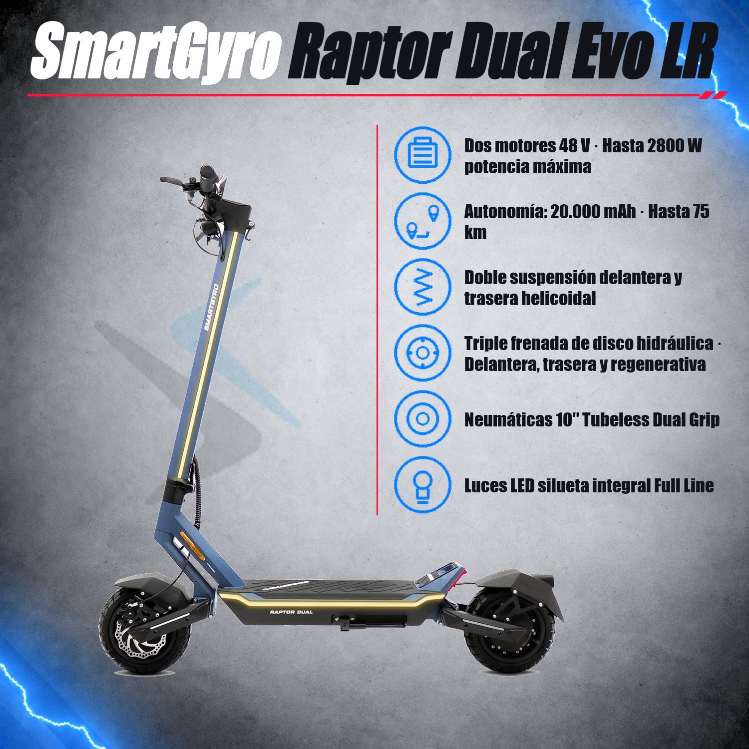 SmartGyro Raptor Dual Evo LR SmartGyro Raptor Dual Evo LR