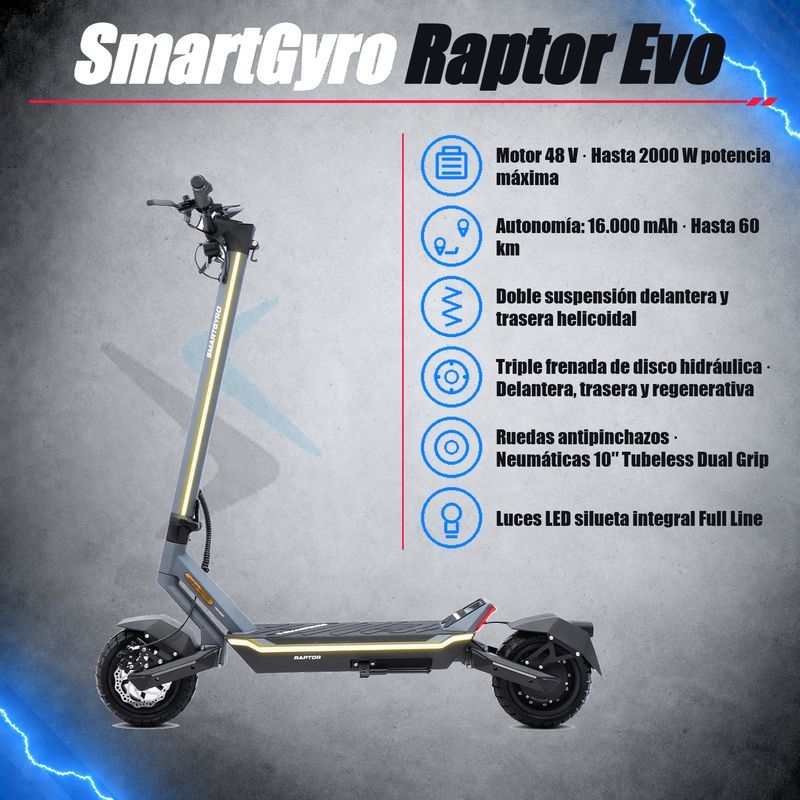 SmartGyro Raptor Evo