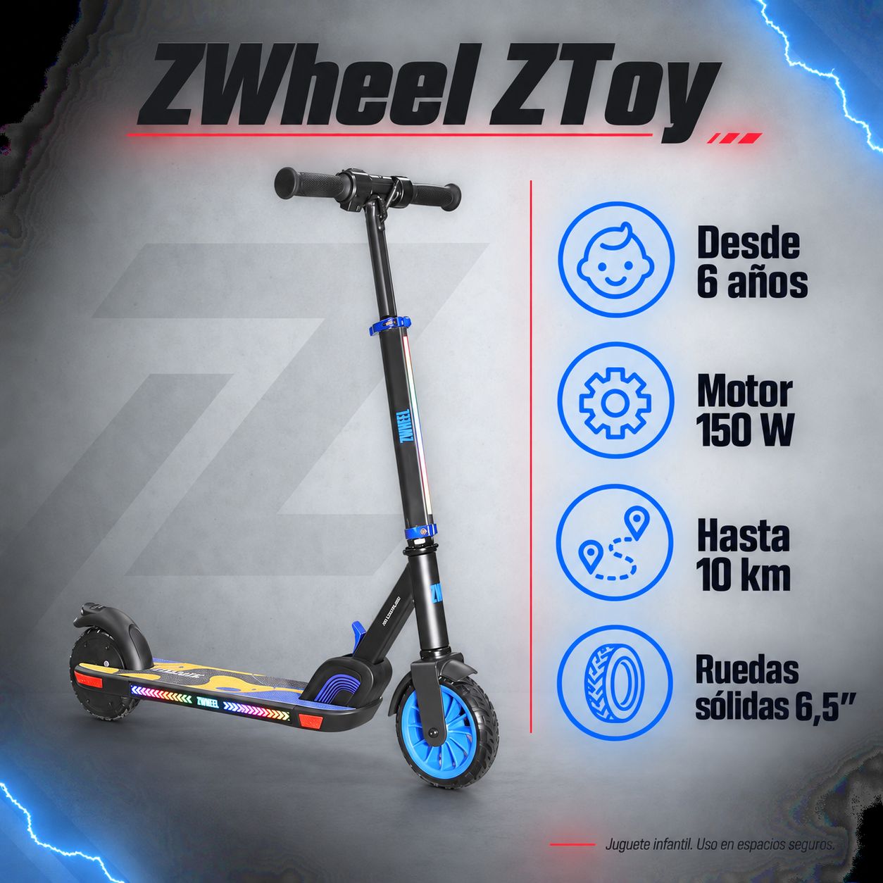 Patinete eléctrico ZWheel ZToy
