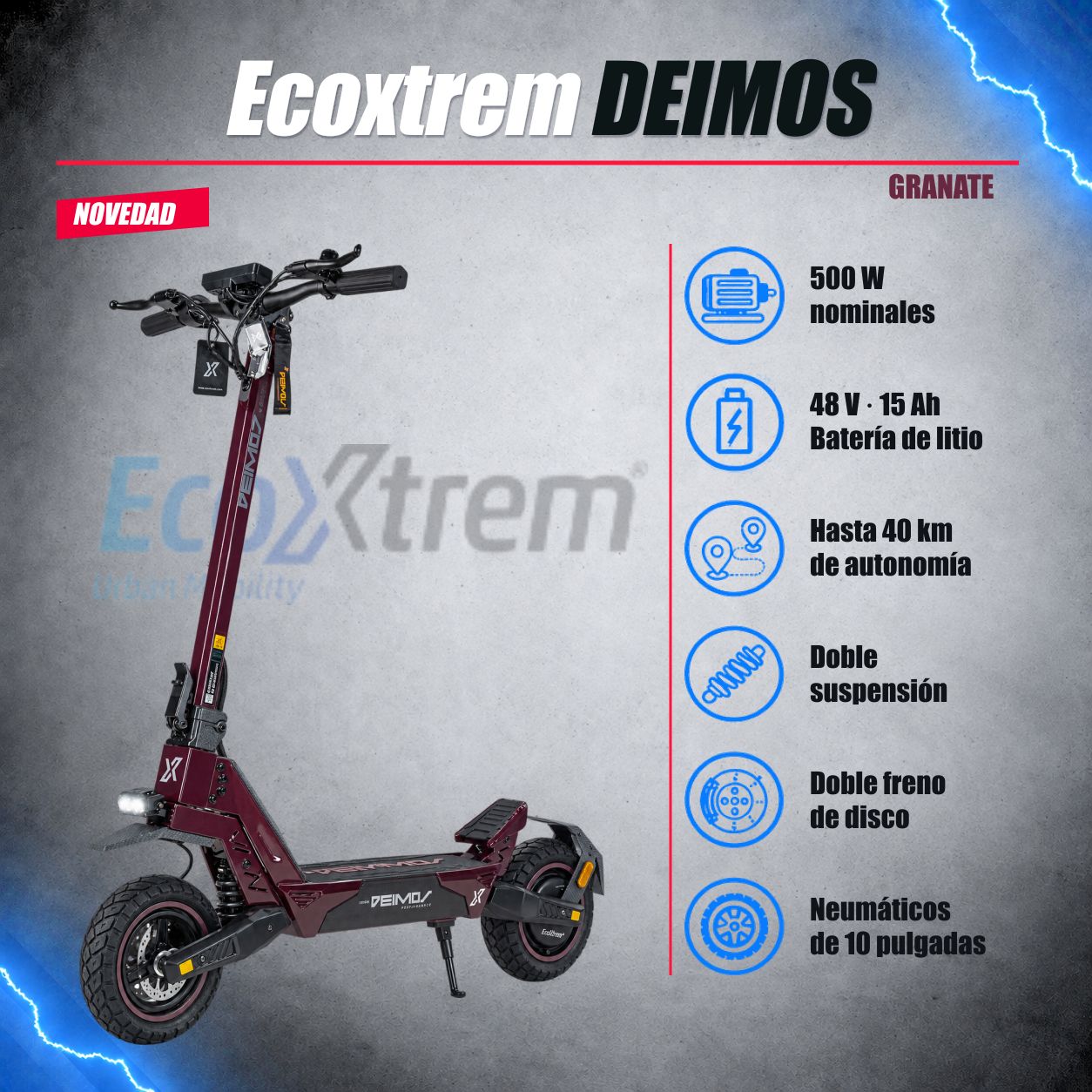 Ecoxtrem Deimos Granate Ecoxtrem Deimos Granate