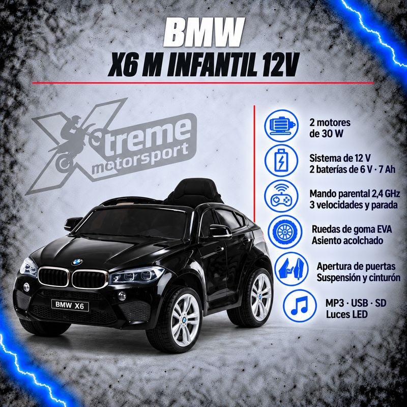 BMW X6 M Infantil 12V BMW X6 M Infantil 12V