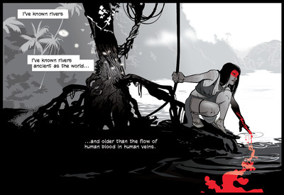 13x19 Langston Hughes: The Negro Speaks of Rivers: &#39;The Amazon&#39; [ panel 1]
