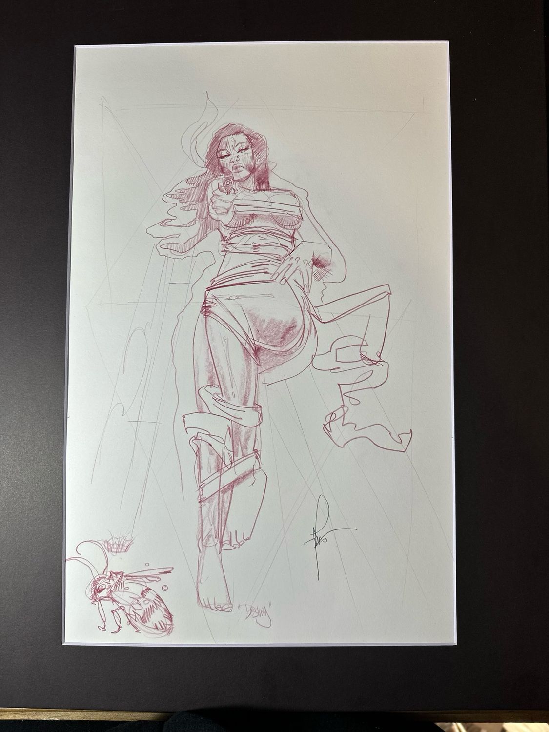 Genius iss.1 Original Cover Art 16x20 Mounted