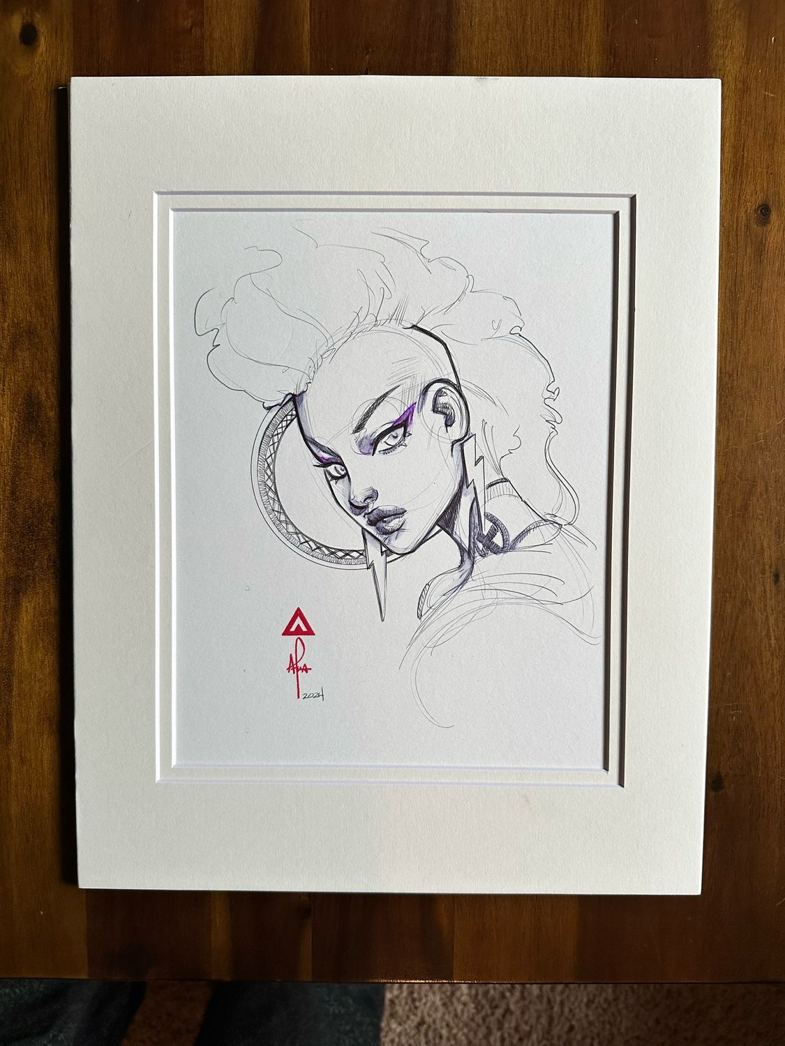 Storm original 11x14 Mounted
