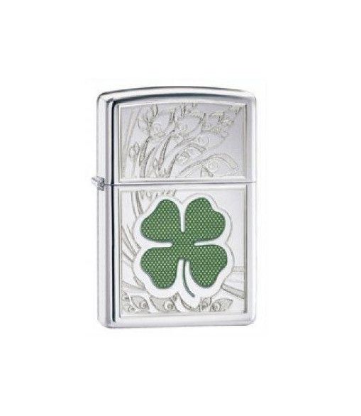 Zippo Spotted Four Leaf Clover