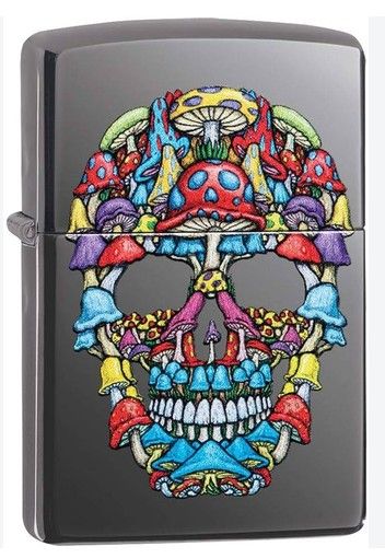 Zippo Mushroom Skull