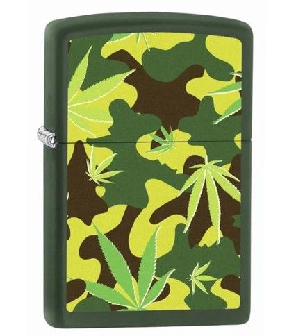 Zippo Green Leaf Camo