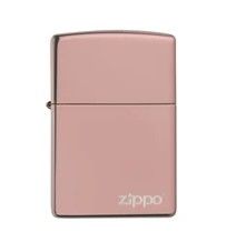 Zippo High Polish Rose Gold Zippo Logo
