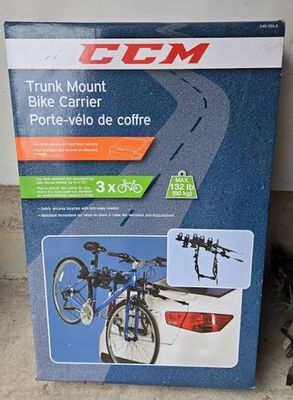 CCM Trunk Mount 3 Bike Carrier (NEW)