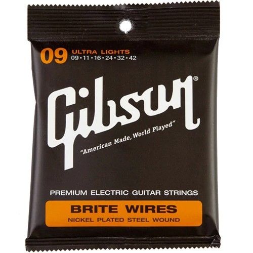 Gibson Ultra Light Brite Wires Electric Guitar Strings .09