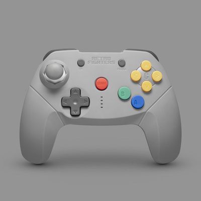 Retro Fighters - Gray Brawler64 Bluetooth NSO Edition Wireless Controller, Switch/PC