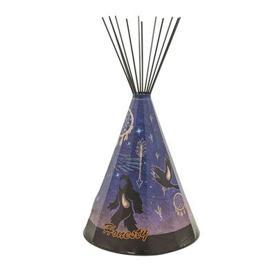 Modern Raven &amp; Sasquatch Parchment Teepee Lamp LRG (NEW)